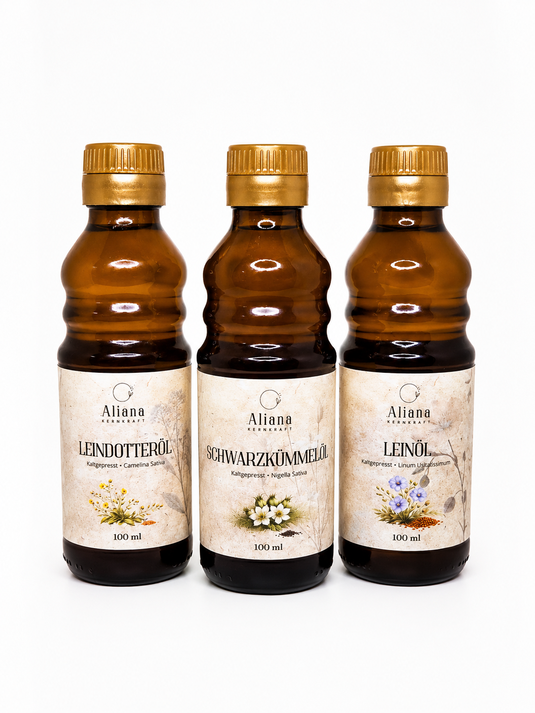 Probierpaket – alle drei Öle 100ml